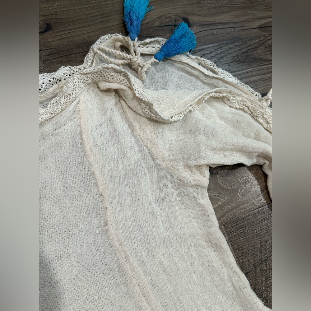 Jen’s Pirate Booty Boho Tassel Dress XS – 100% Cotton – Made in Mexico - Picture 9 of 14